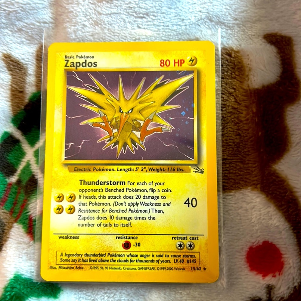 1995,96,98 Pokemon Zapdos 15/62